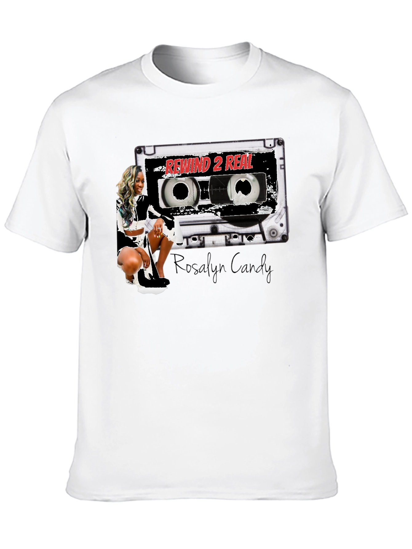 Rewind 2 Real T-Shirt - Stylish Cassette Design