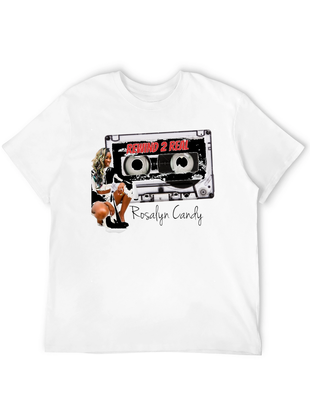 Rewind 2 Real T-Shirt - Stylish Cassette Design