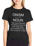 Onism T-Shirt: Stuck in One Body Graphic Tee