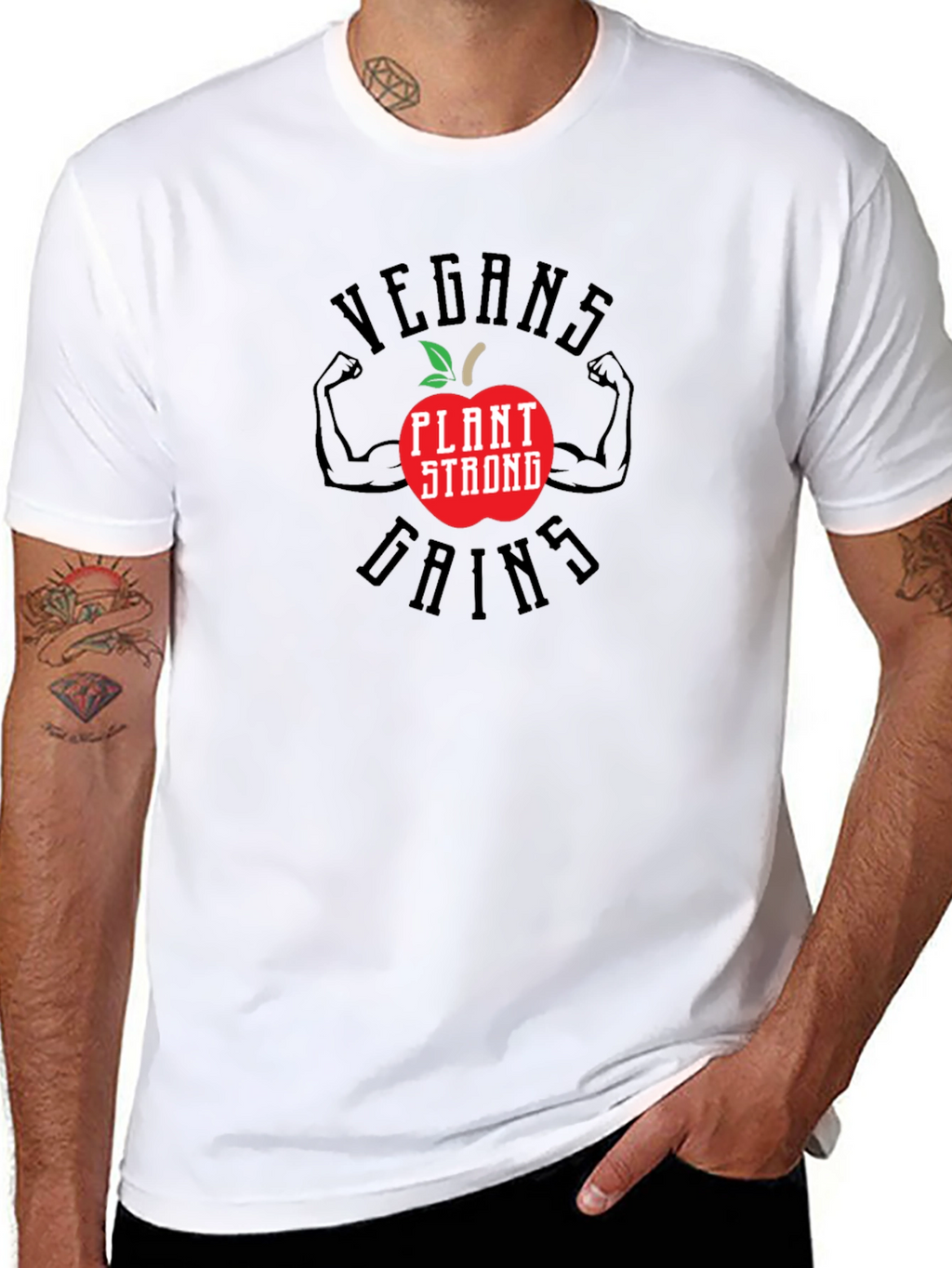 Vegan Gains Plant Strong T-Shirt