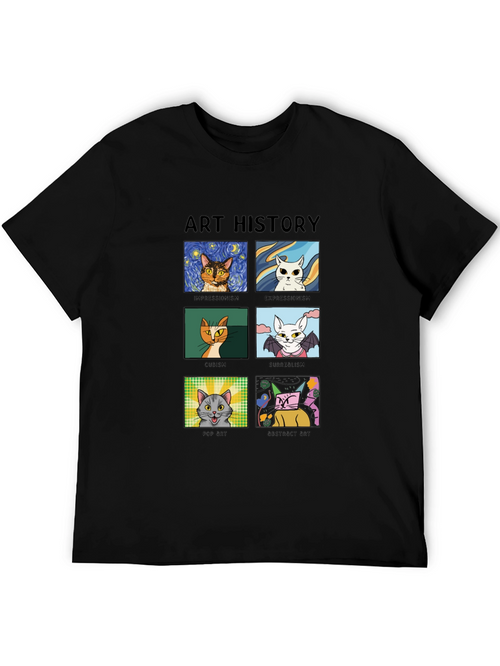 Art History Cats T-Shirt - Artistic Styles