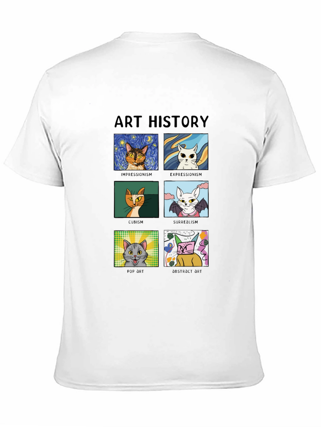 Art History Cats T-Shirt - Artistic Styles