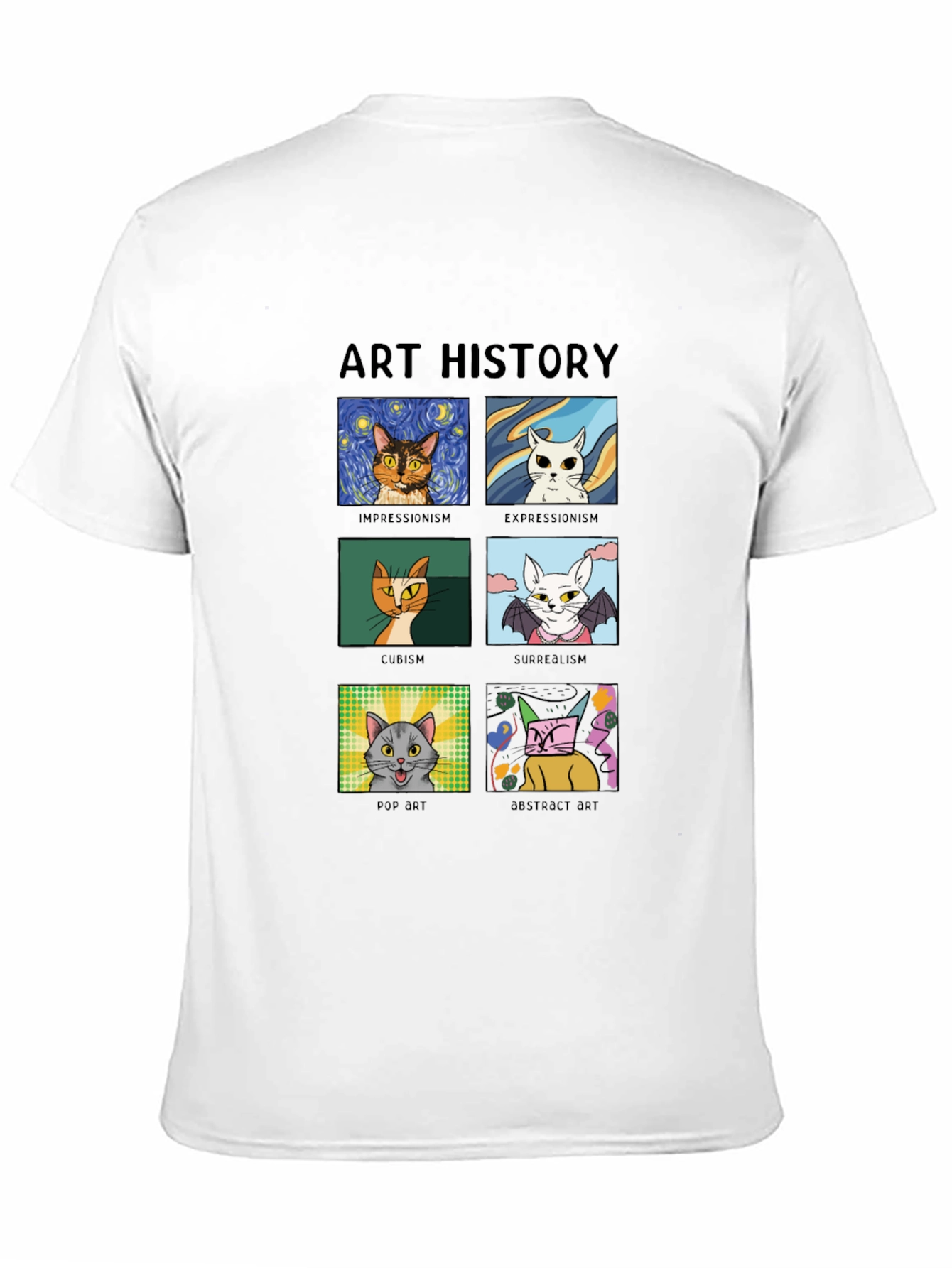 Art History Cats T-Shirt - Artistic Styles