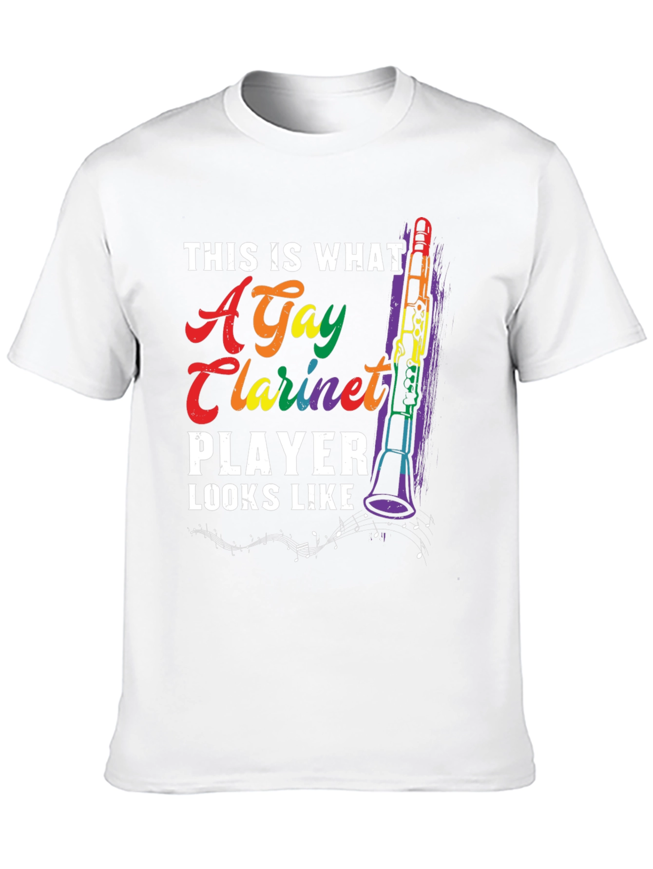 Gay Clarinet Player T-Shirt: Prideful Musical Tee