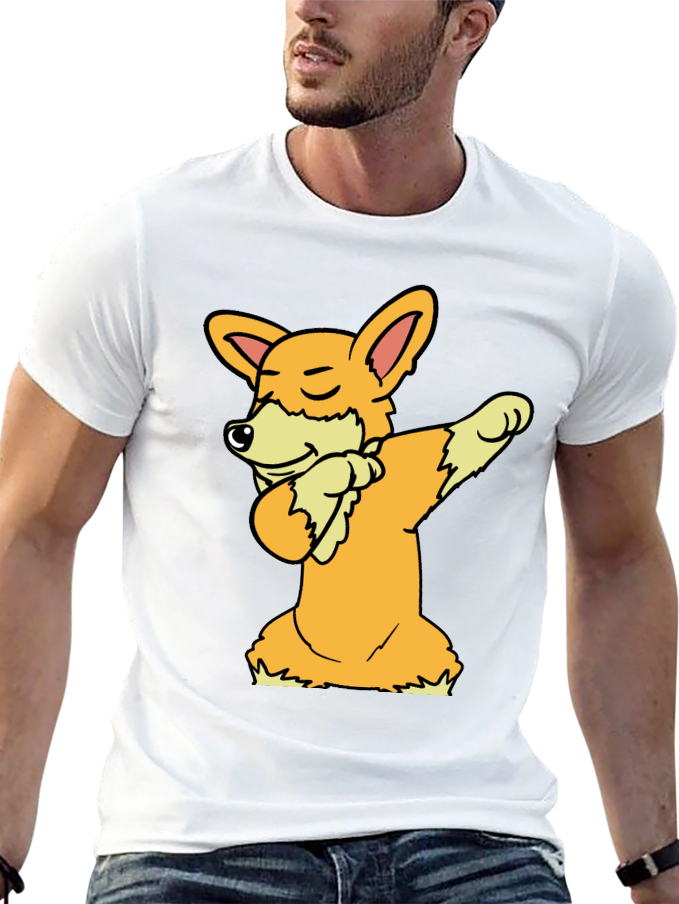 Dabbing Corgi Graphic Tee