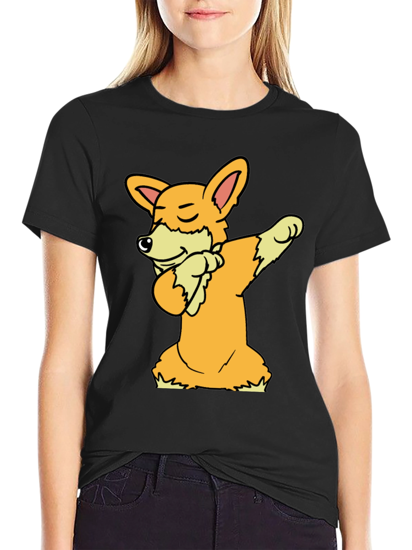 Dabbing Corgi Graphic Tee