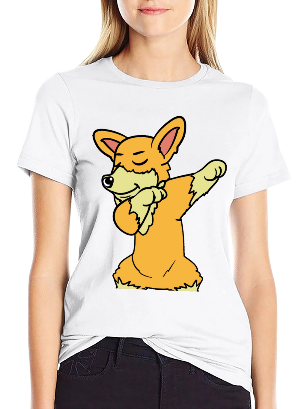 Dabbing Corgi Graphic Tee