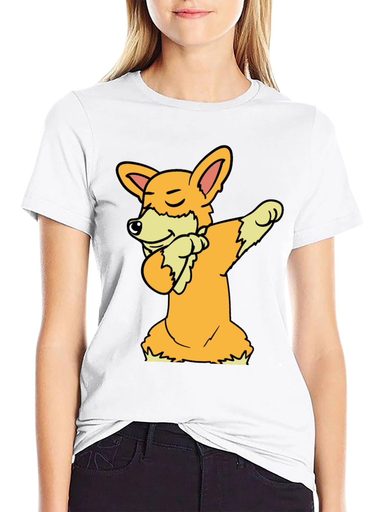 Dabbing Corgi Graphic Tee