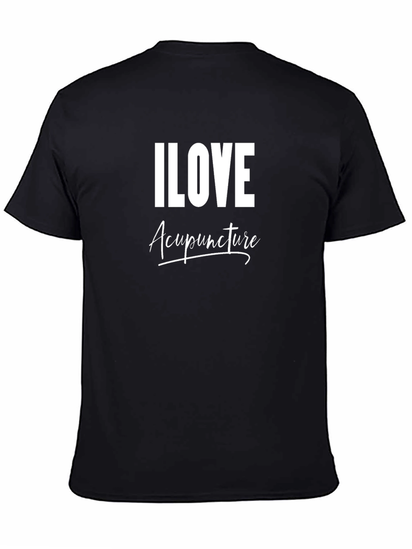 I Love Acupuncture Black T-Shirt