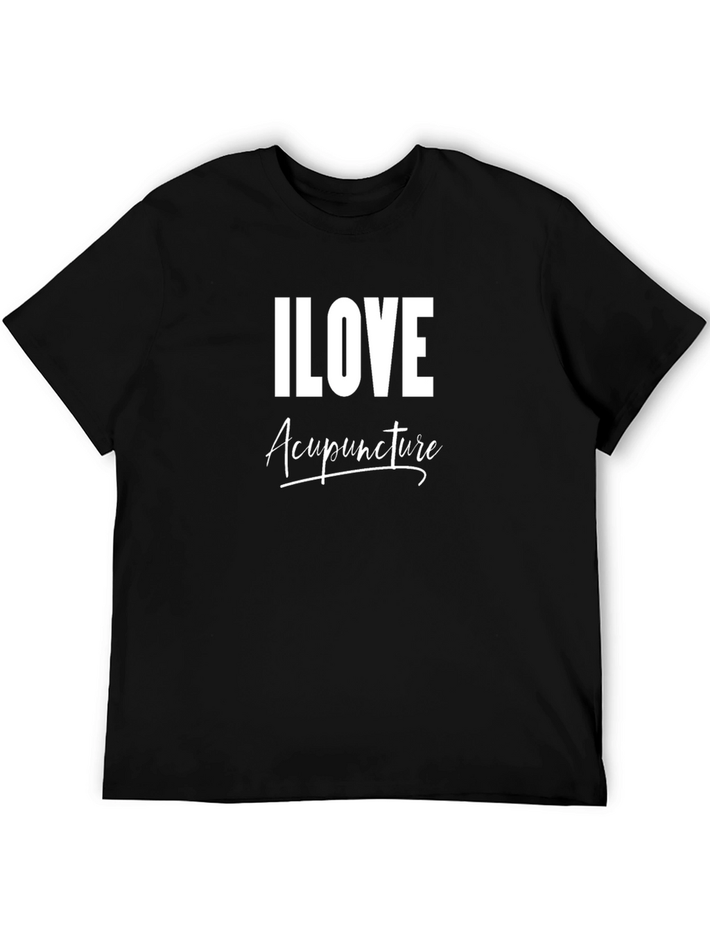 I Love Acupuncture Black T-Shirt