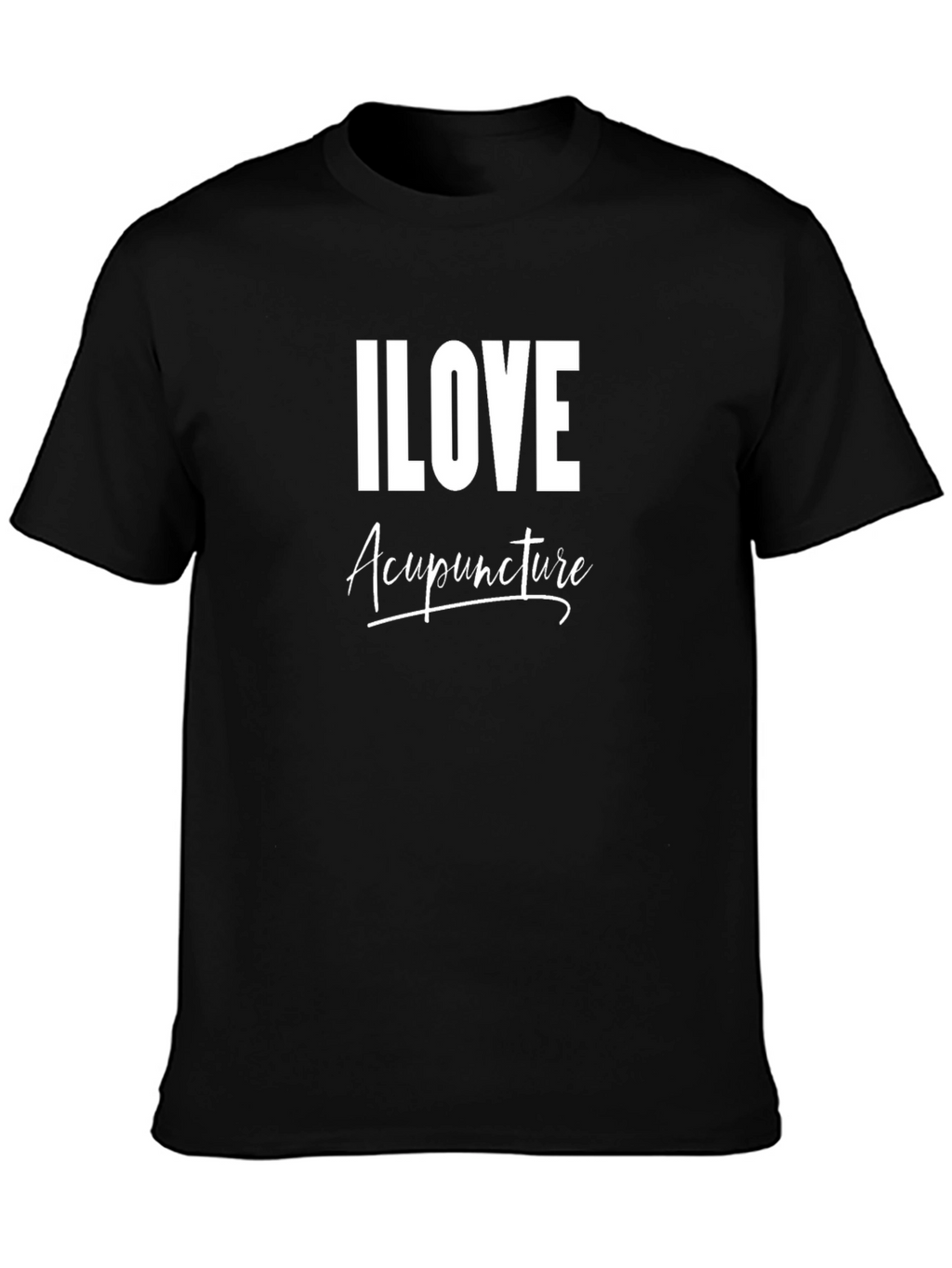 I Love Acupuncture Black T-Shirt