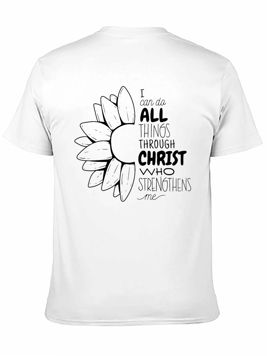 I Can Do All Things Black Graphic Tee