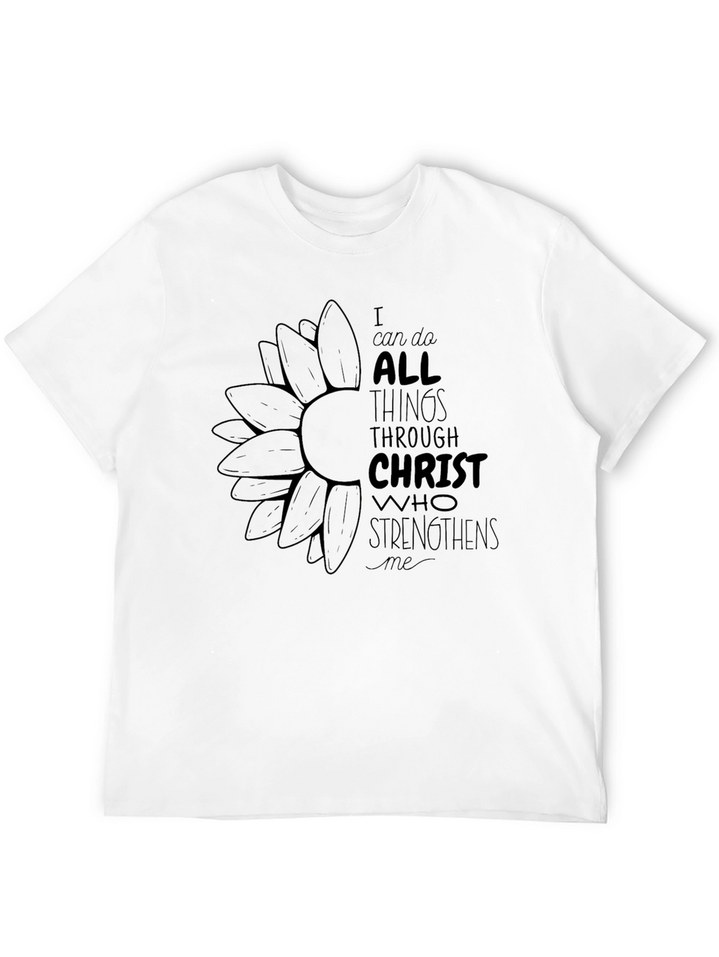 I Can Do All Things Black Graphic Tee