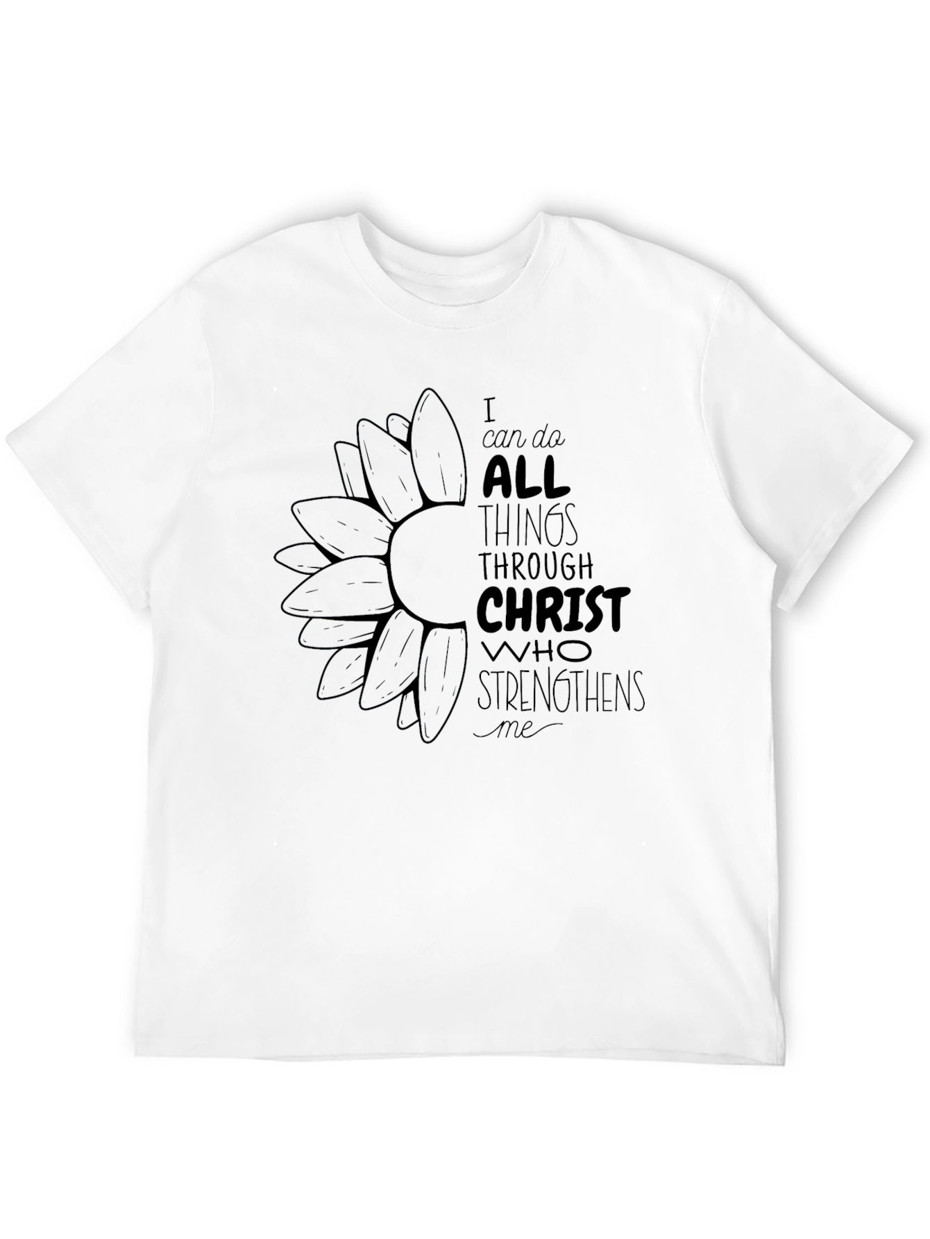 I Can Do All Things Black Graphic Tee