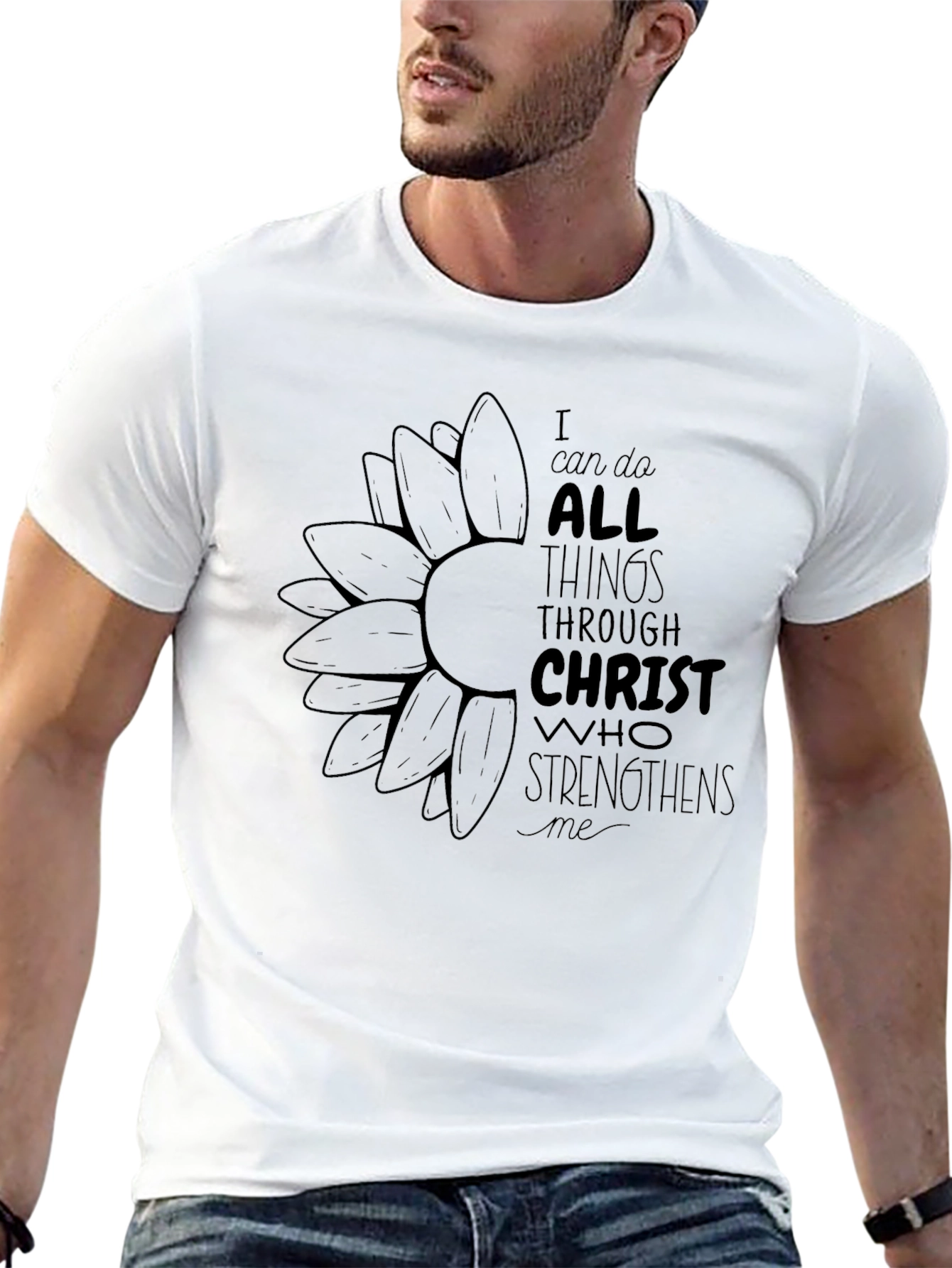 I Can Do All Things Black Graphic Tee