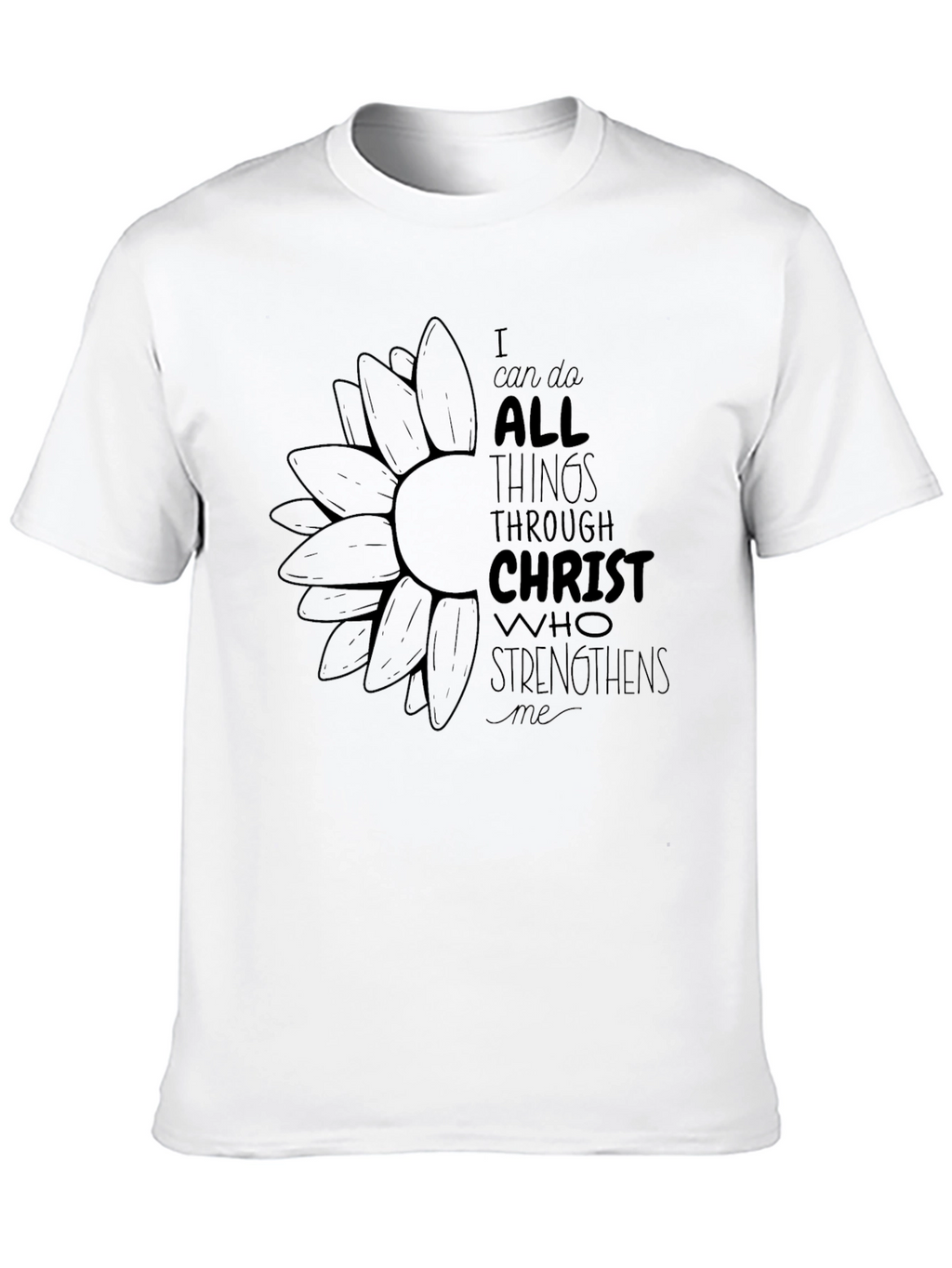 I Can Do All Things Black Graphic Tee