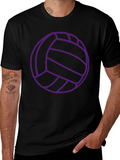 Volleyball Graphic T-Shirt - Black