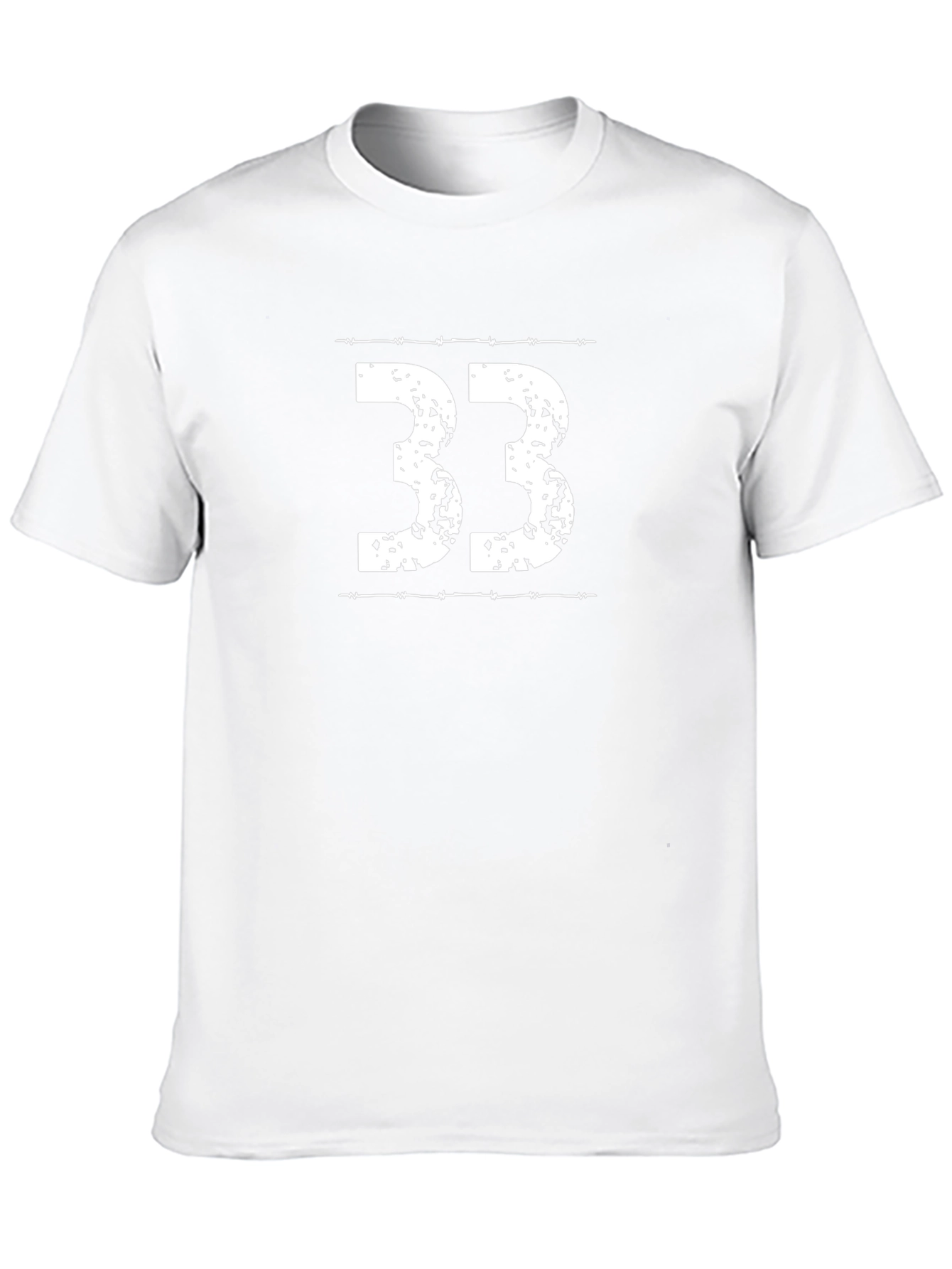Number 33 Graphic T-Shirt - Black