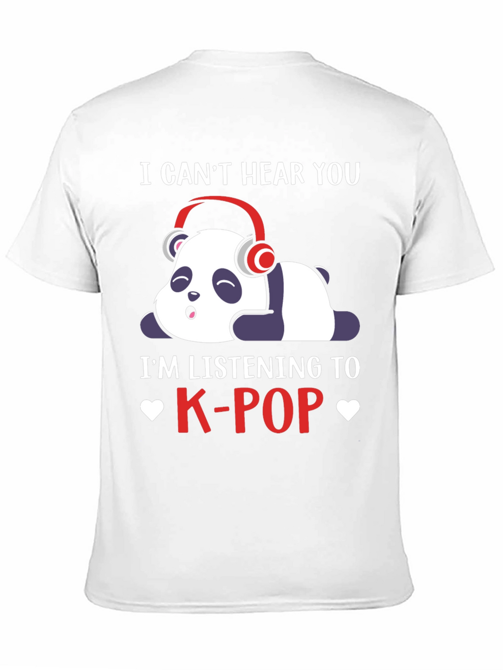 K-Pop Panda T-Shirt - Cute Music Lover Tee
