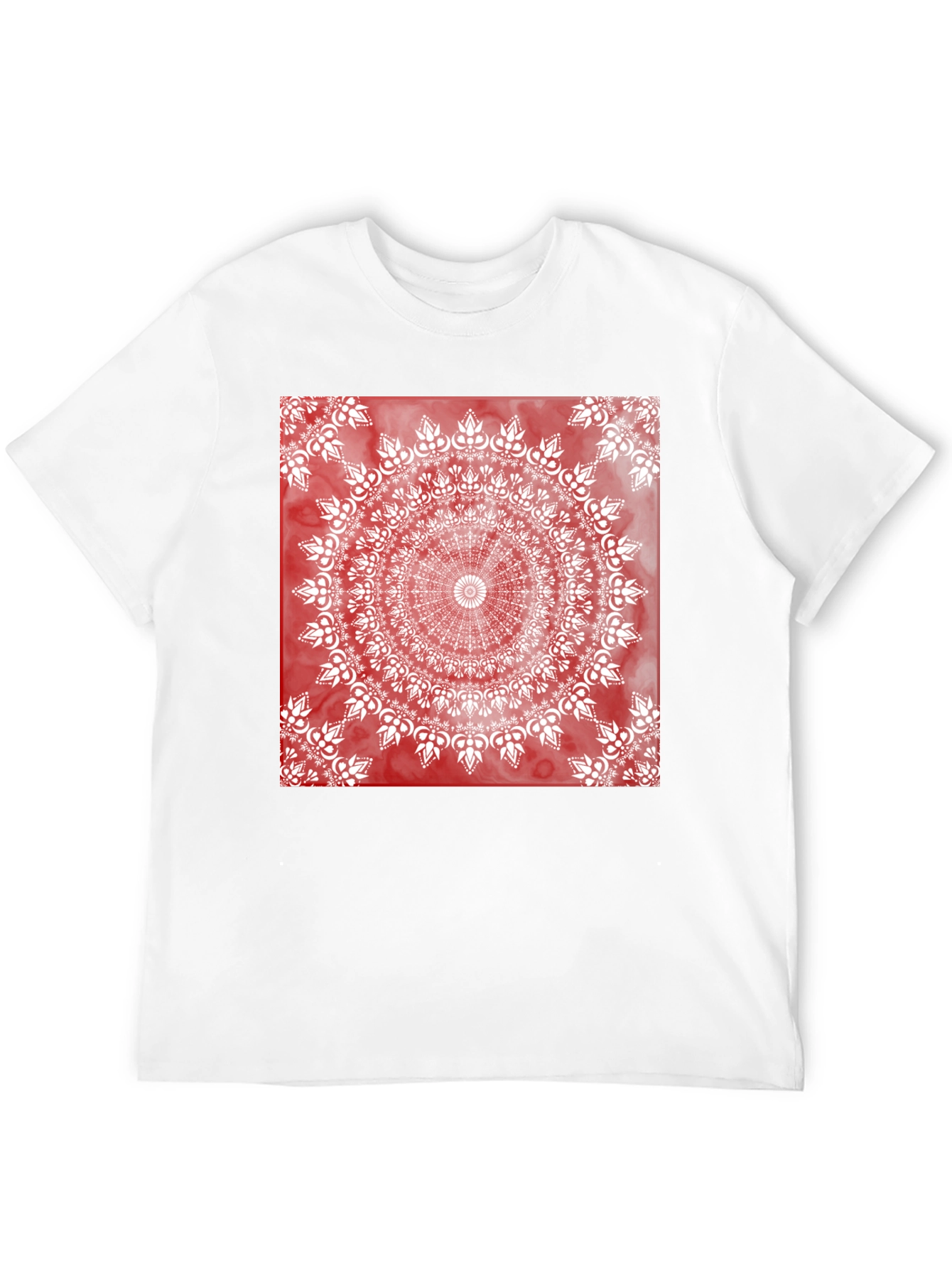 Red Mandala Graphic T-Shirt