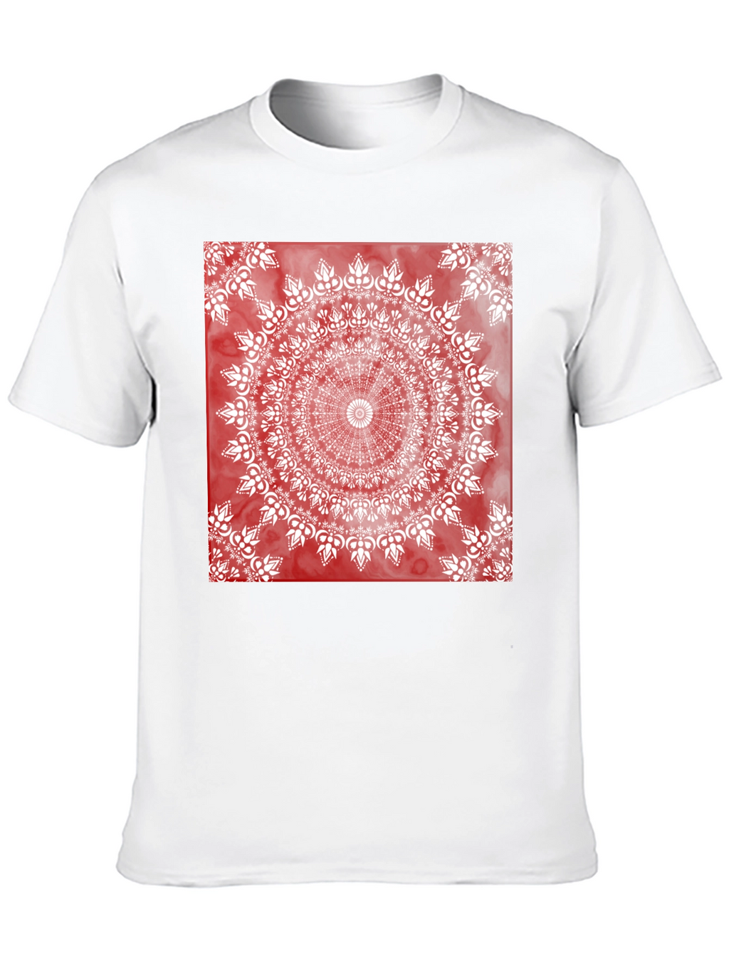 Red Mandala Graphic T-Shirt