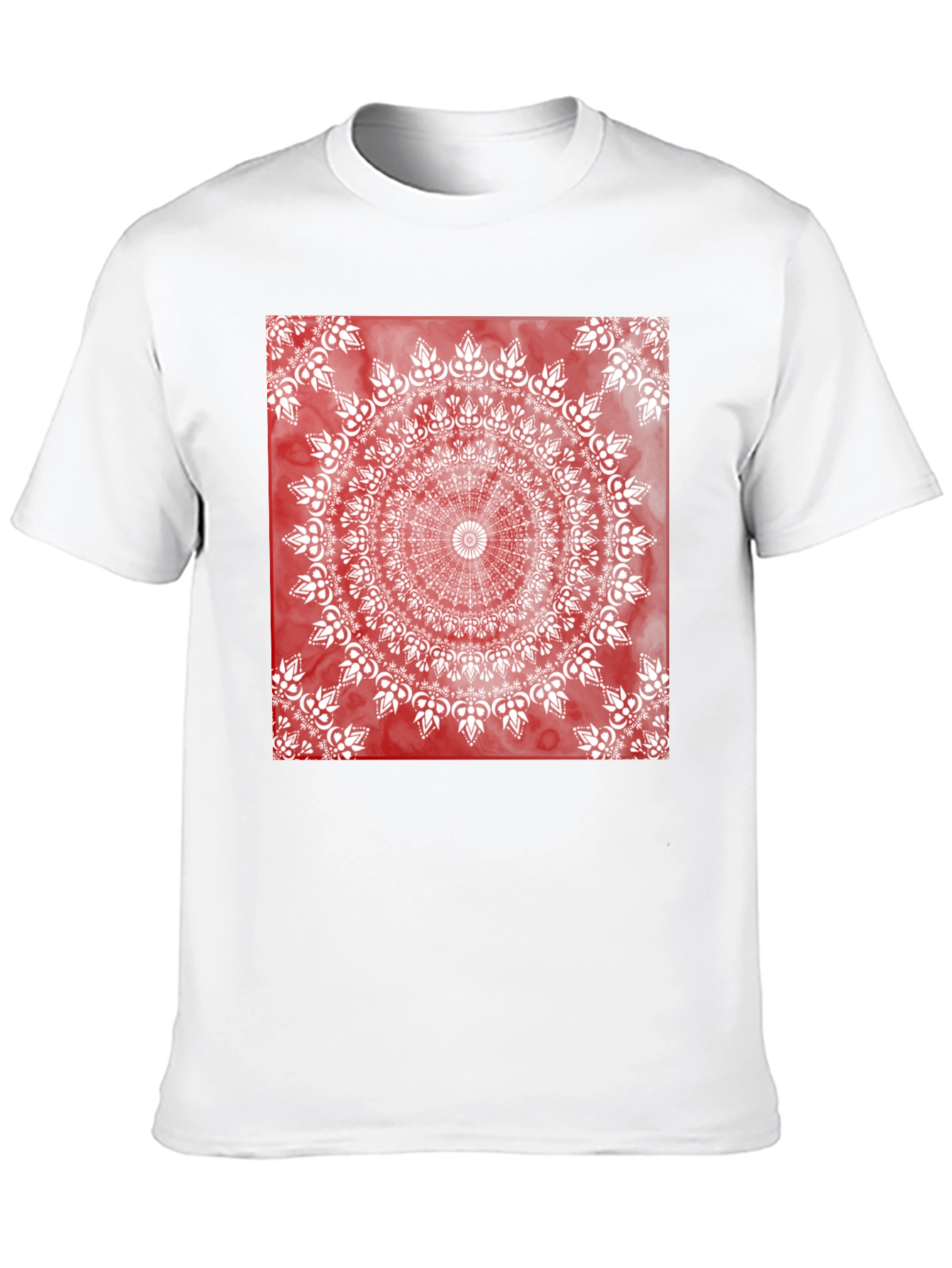 Red Mandala Graphic T-Shirt