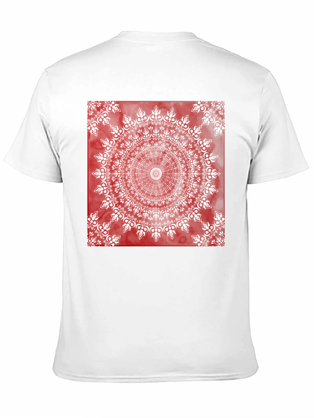 Red Mandala Graphic T-Shirt