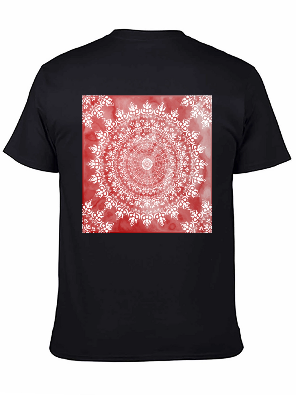Red Mandala Graphic T-Shirt