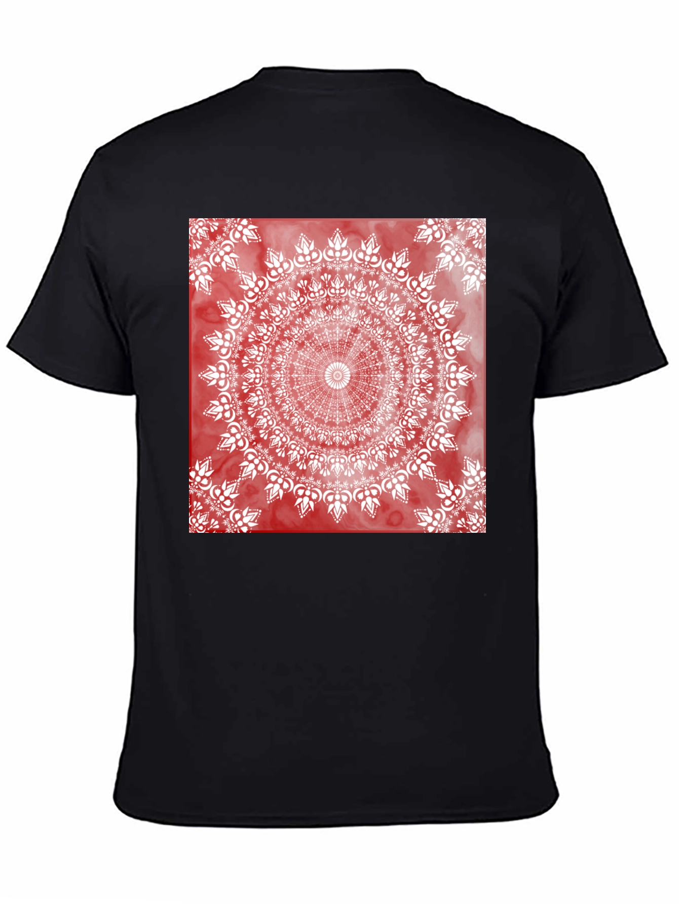 Red Mandala Graphic T-Shirt