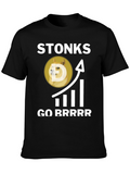 Stonks Go Brrrr Dogecoin Meme T-Shirt