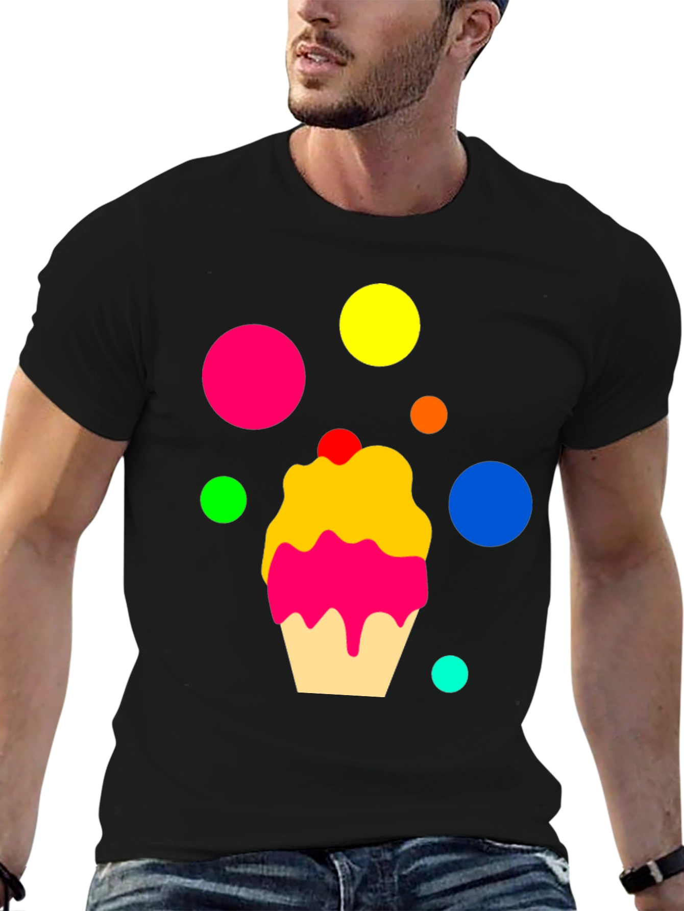 Fun Cupcake Graphic T-Shirt