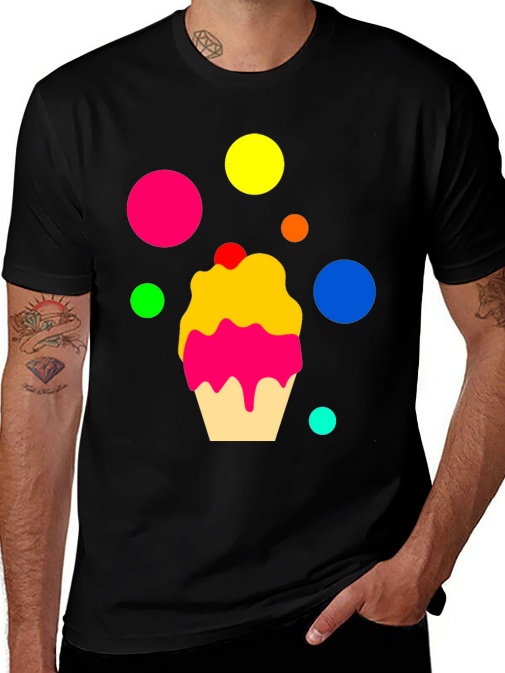 Fun Cupcake Graphic T-Shirt