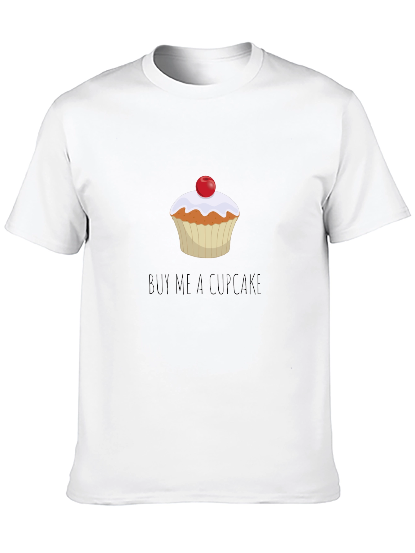 Buy Me a Cupcake T-Shirt - Unisex Black Tee