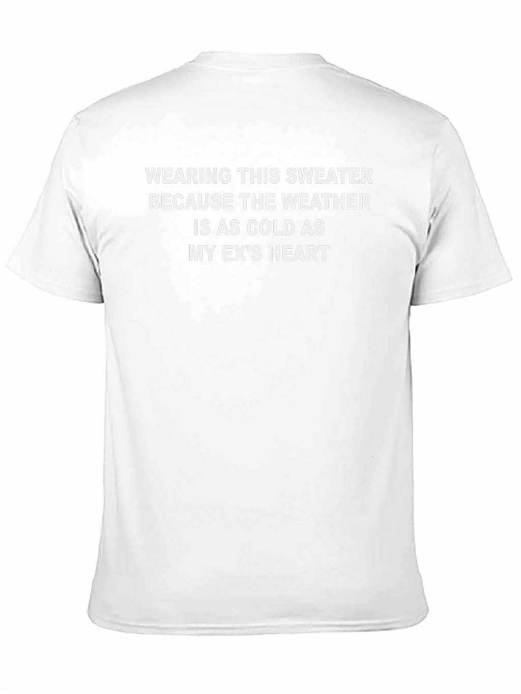 Funny Exs Heart Weather Black T-Shirt