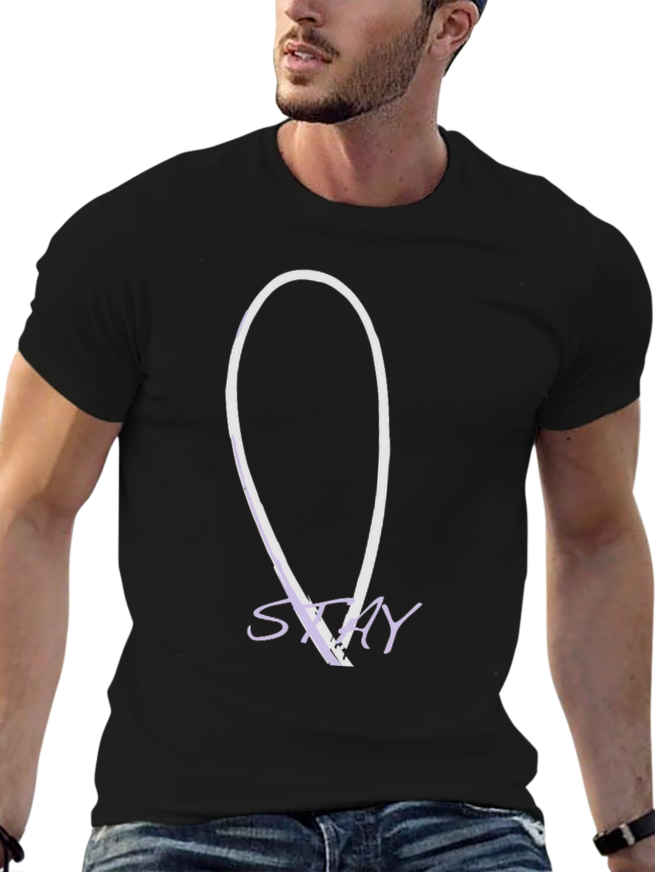 Stay Graphic Tee - Modern Casual Black T-Shirt