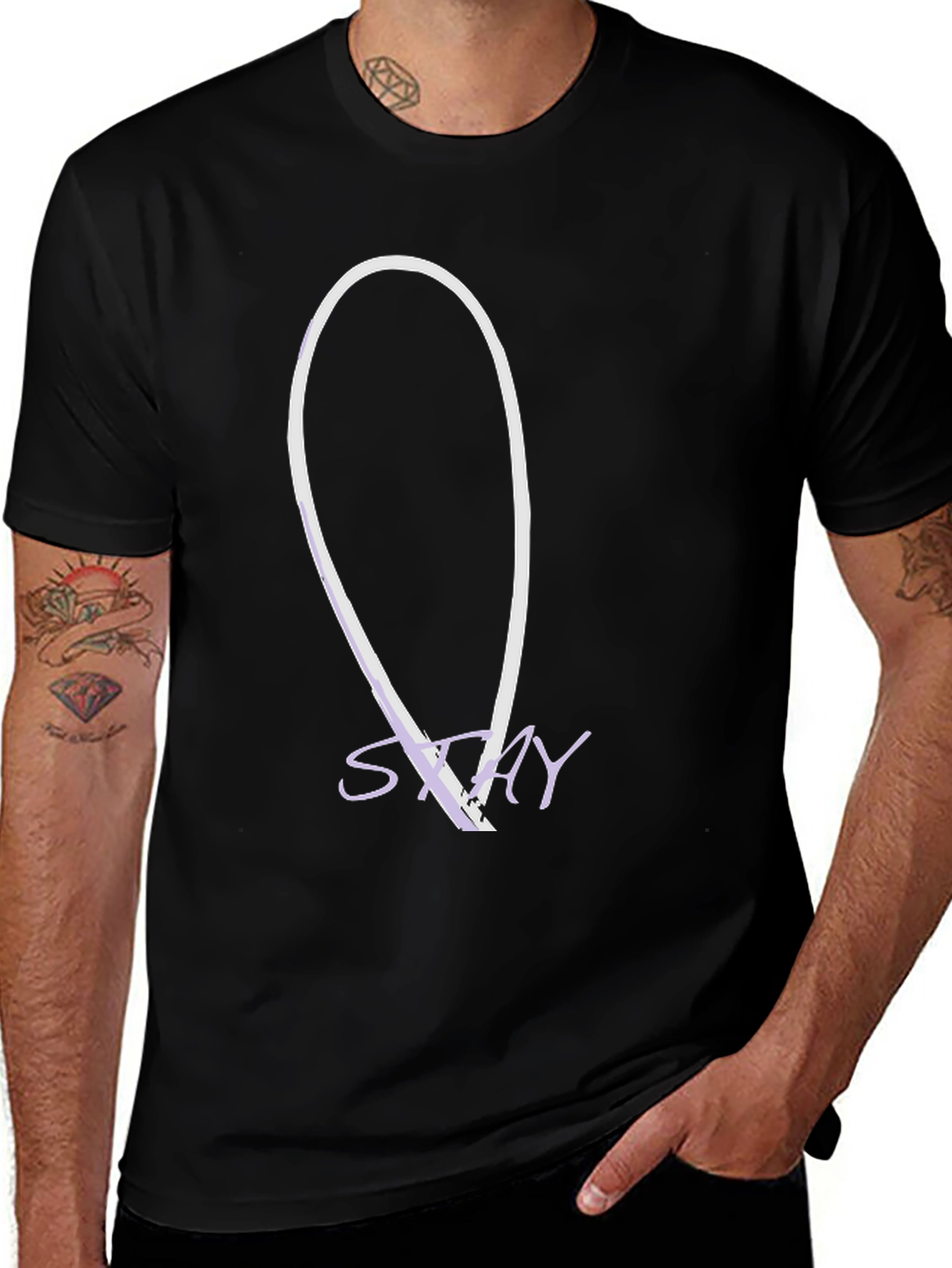 Stay Graphic Tee - Modern Casual Black T-Shirt