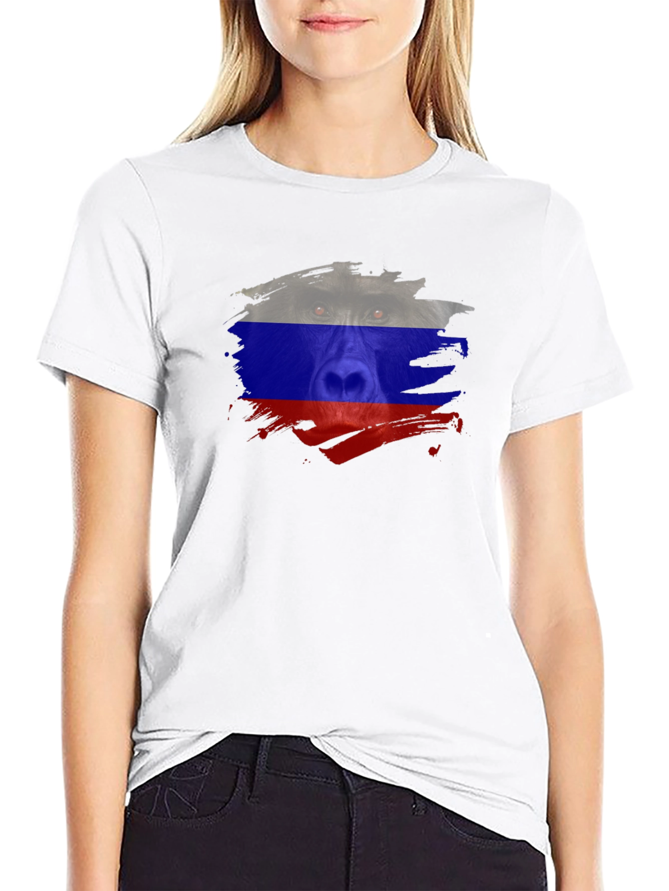 Russian Bear Flag T-Shirt - Black