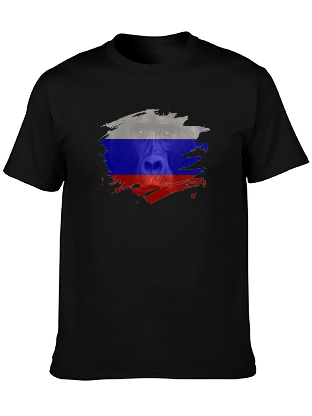 Russian Bear Flag T-Shirt - Black