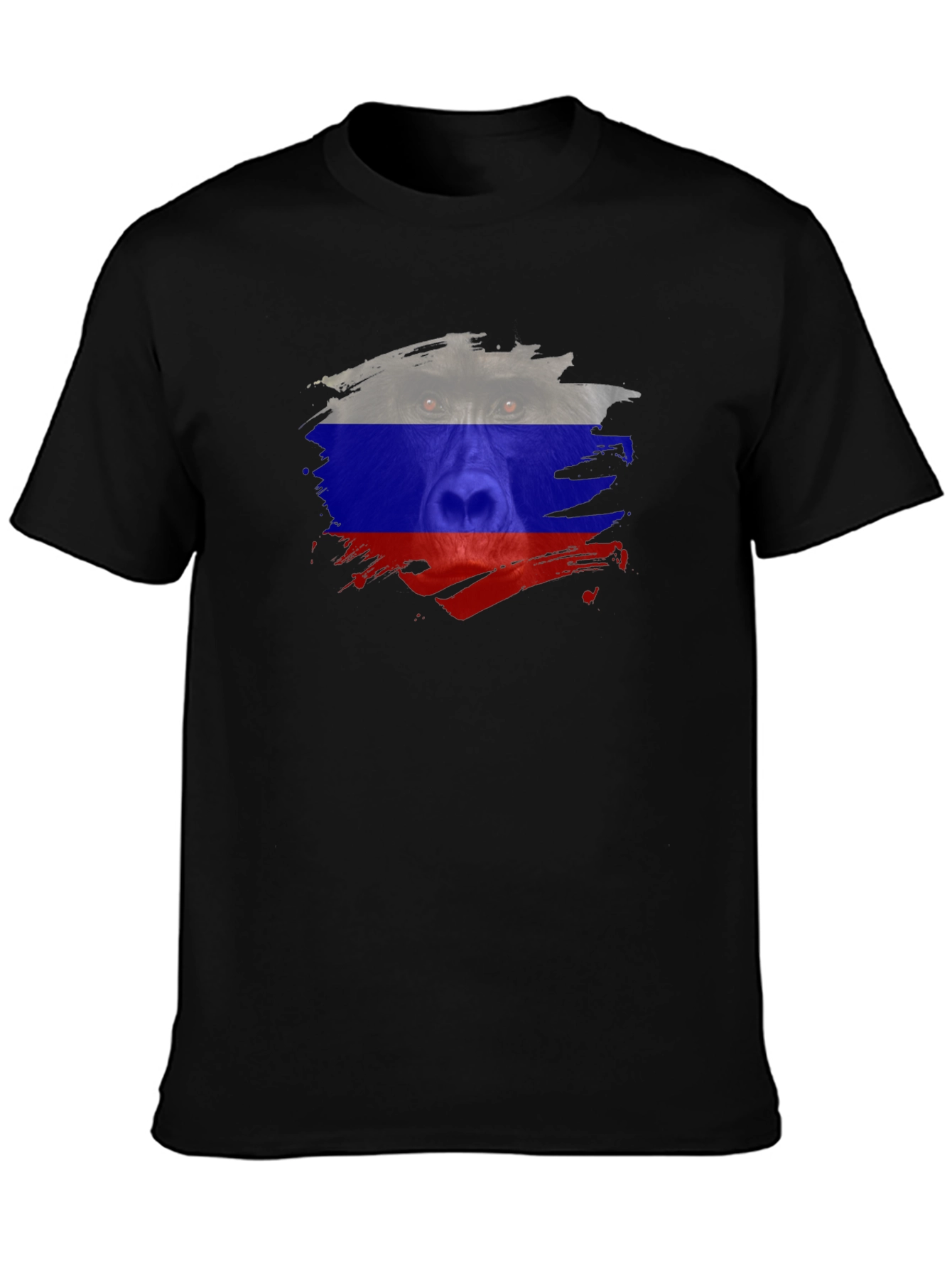 Russian Bear Flag T-Shirt - Black