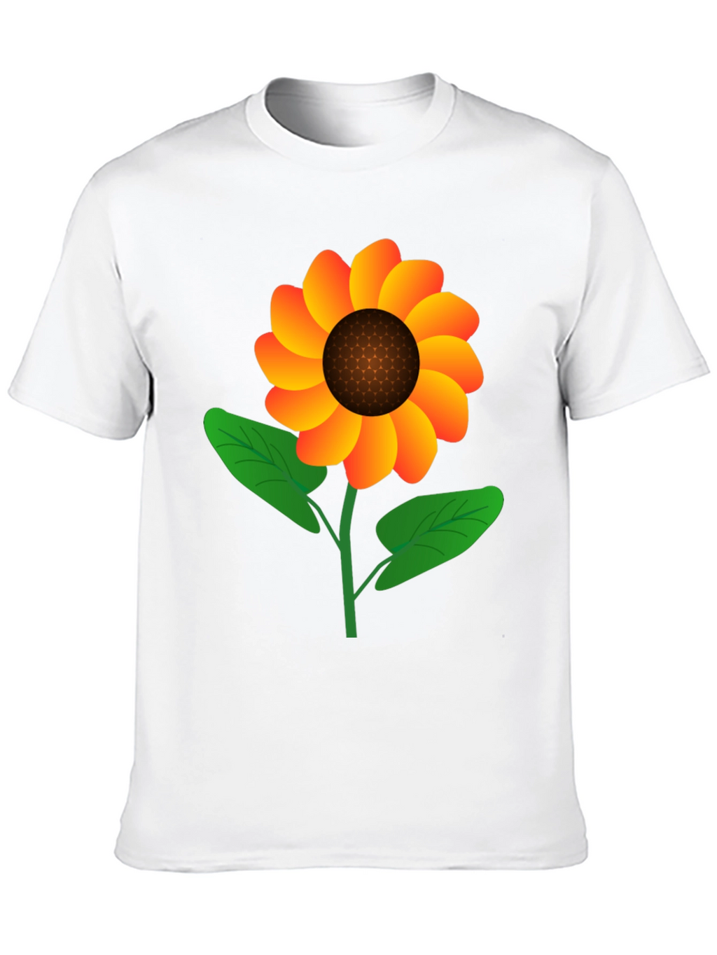 Sunflower Graphic Tee - Black Cotton Blend