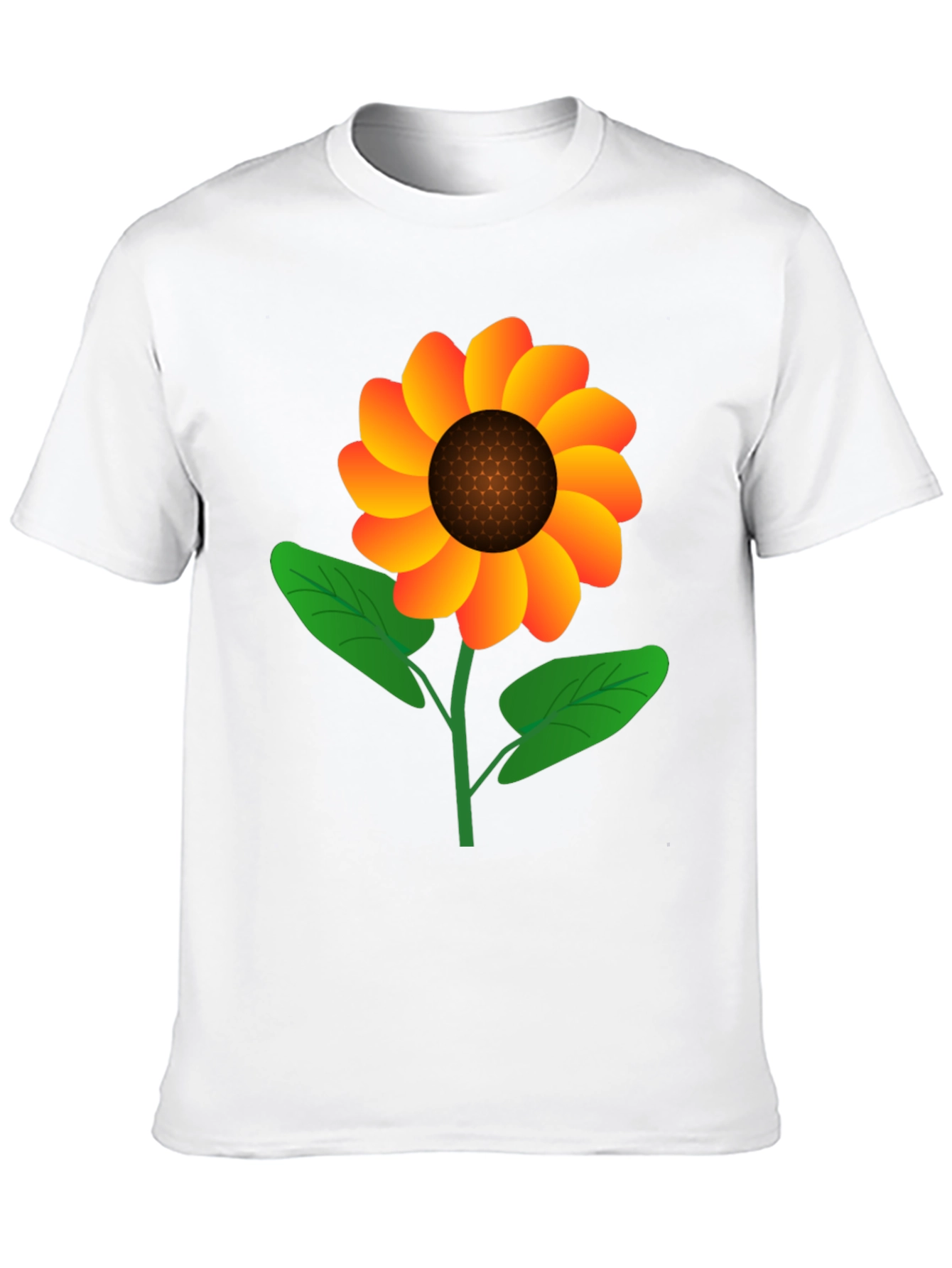 Sunflower Graphic Tee - Black Cotton Blend