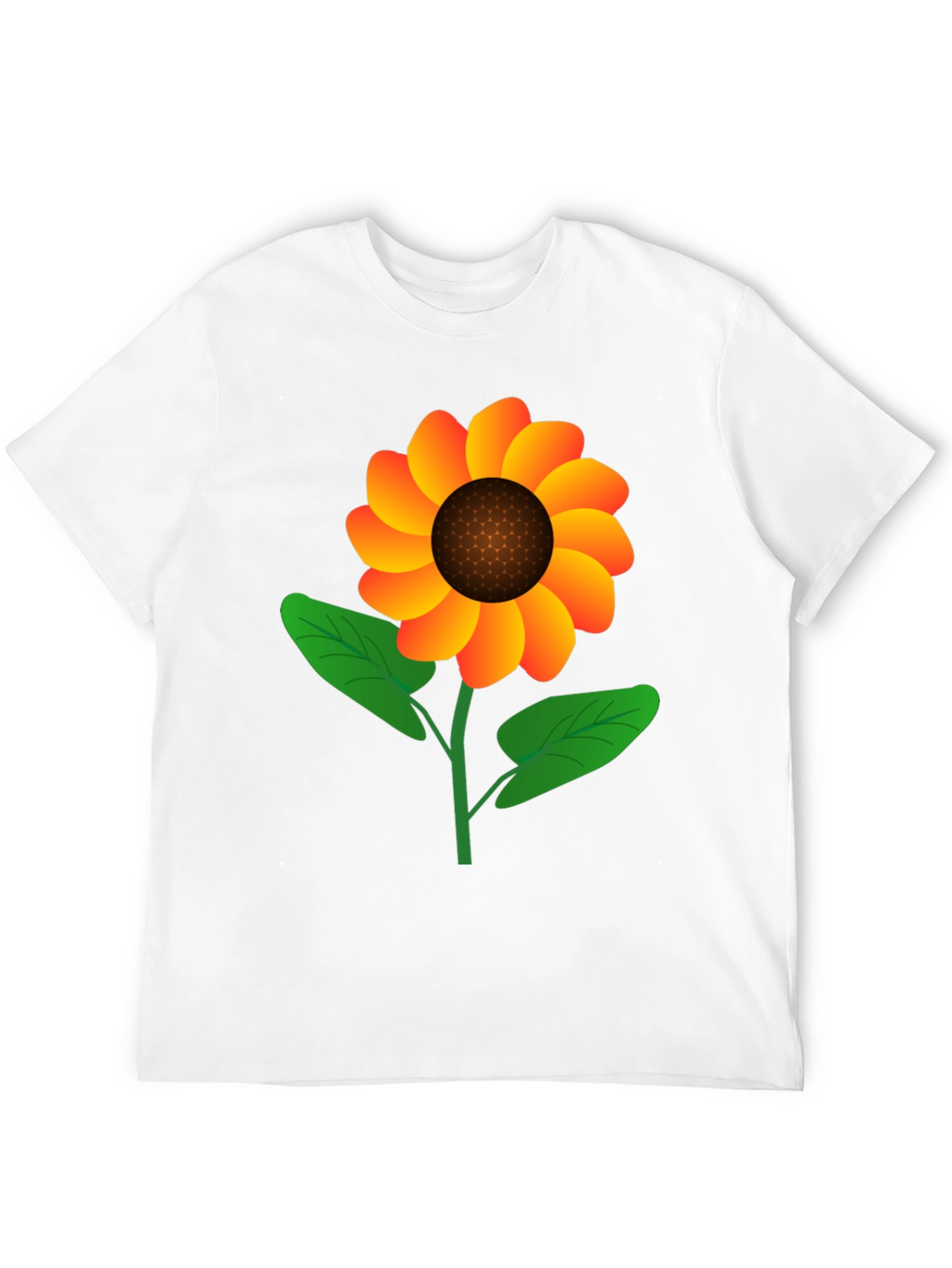 Sunflower Graphic Tee - Black Cotton Blend
