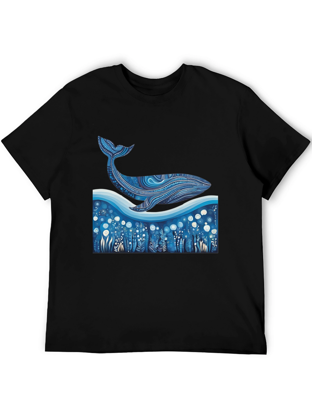 Whale Graphic Tee - Unique Ocean Art Print