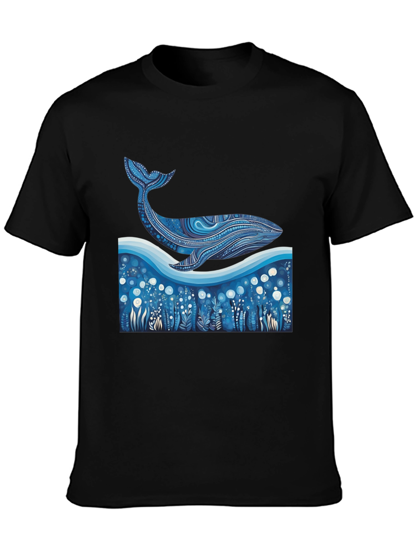 Whale Graphic Tee - Unique Ocean Art Print