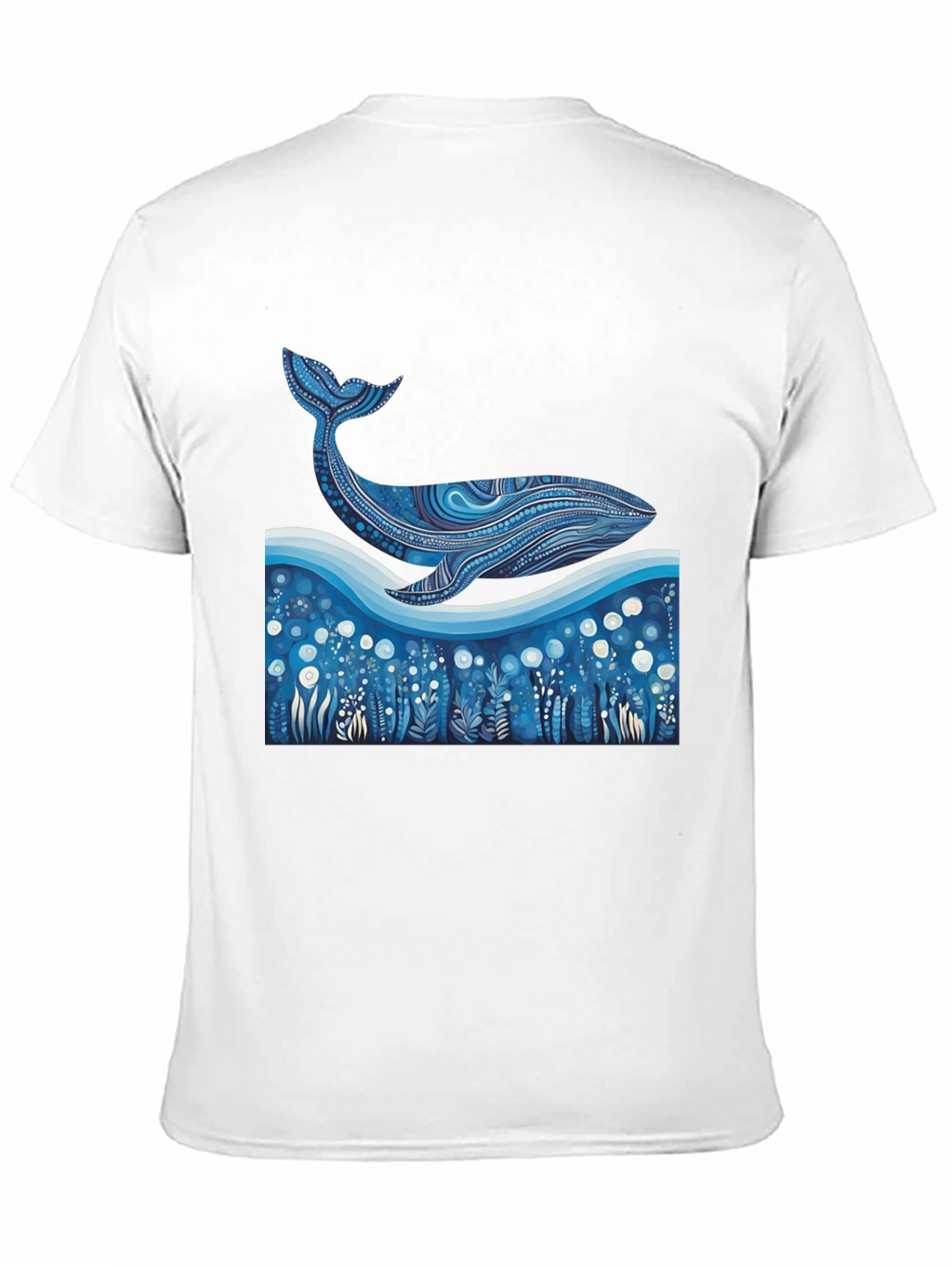 Whale Graphic Tee - Unique Ocean Art Print