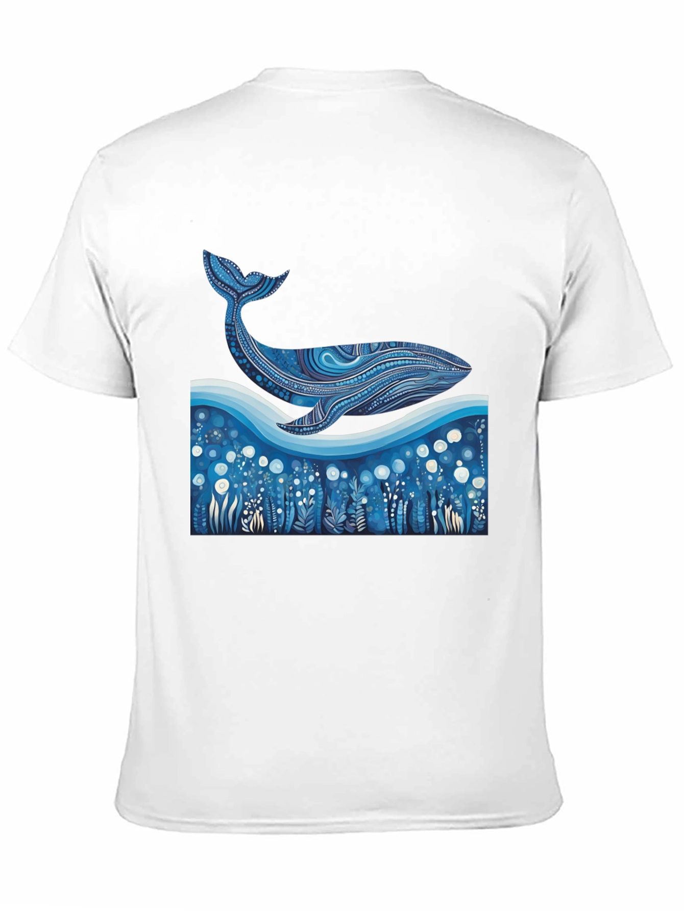 Whale Graphic Tee - Unique Ocean Art Print