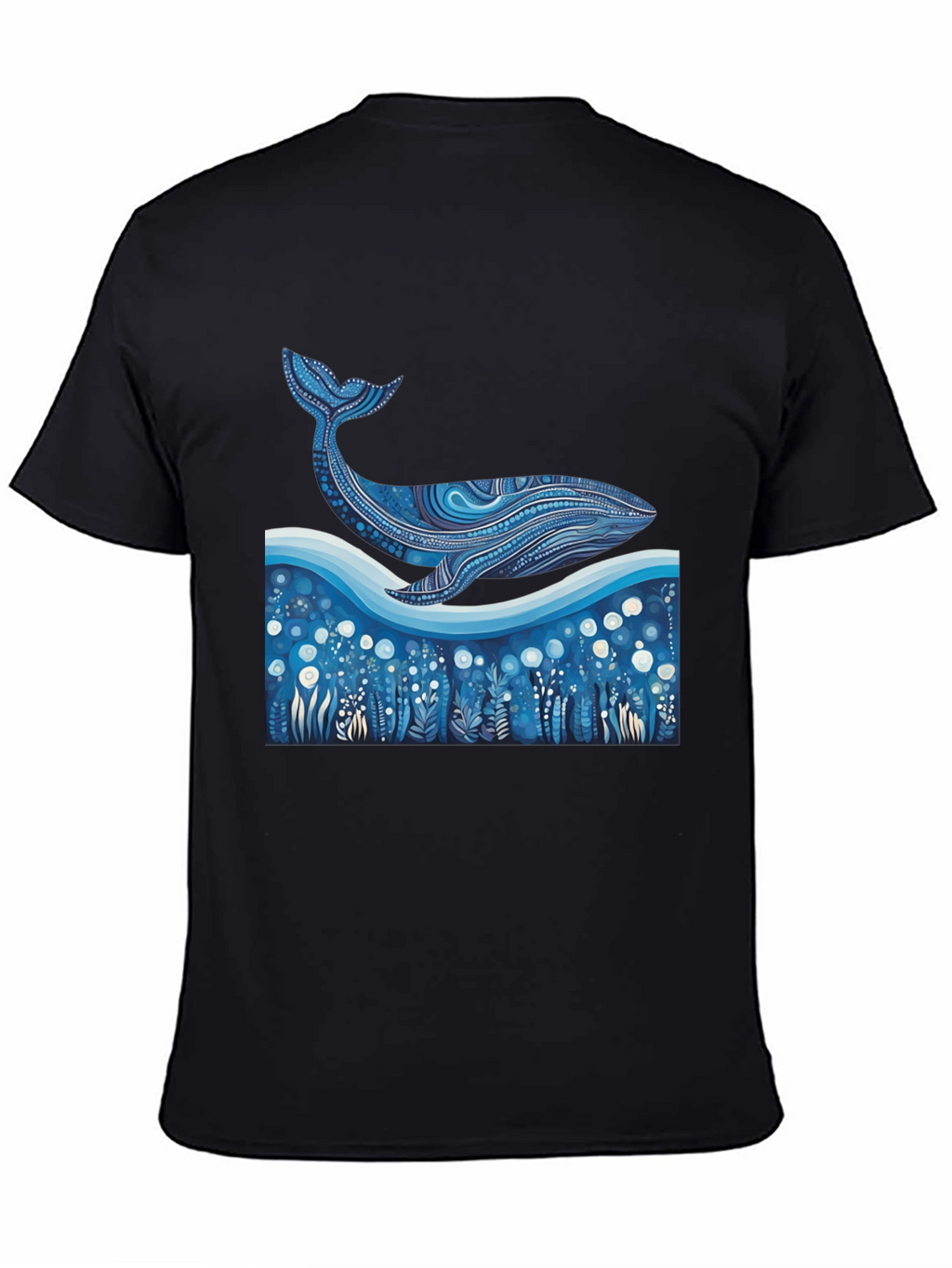 Whale Graphic Tee - Unique Ocean Art Print