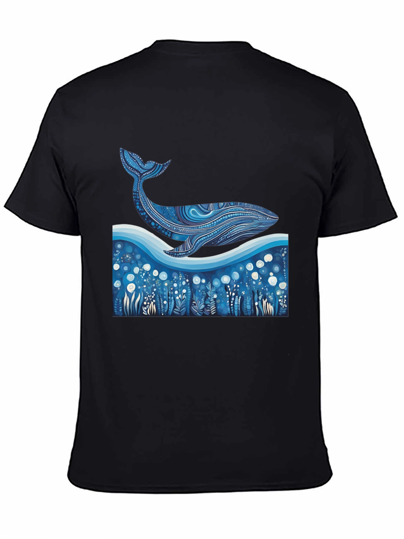 Whale Graphic Tee - Unique Ocean Art Print