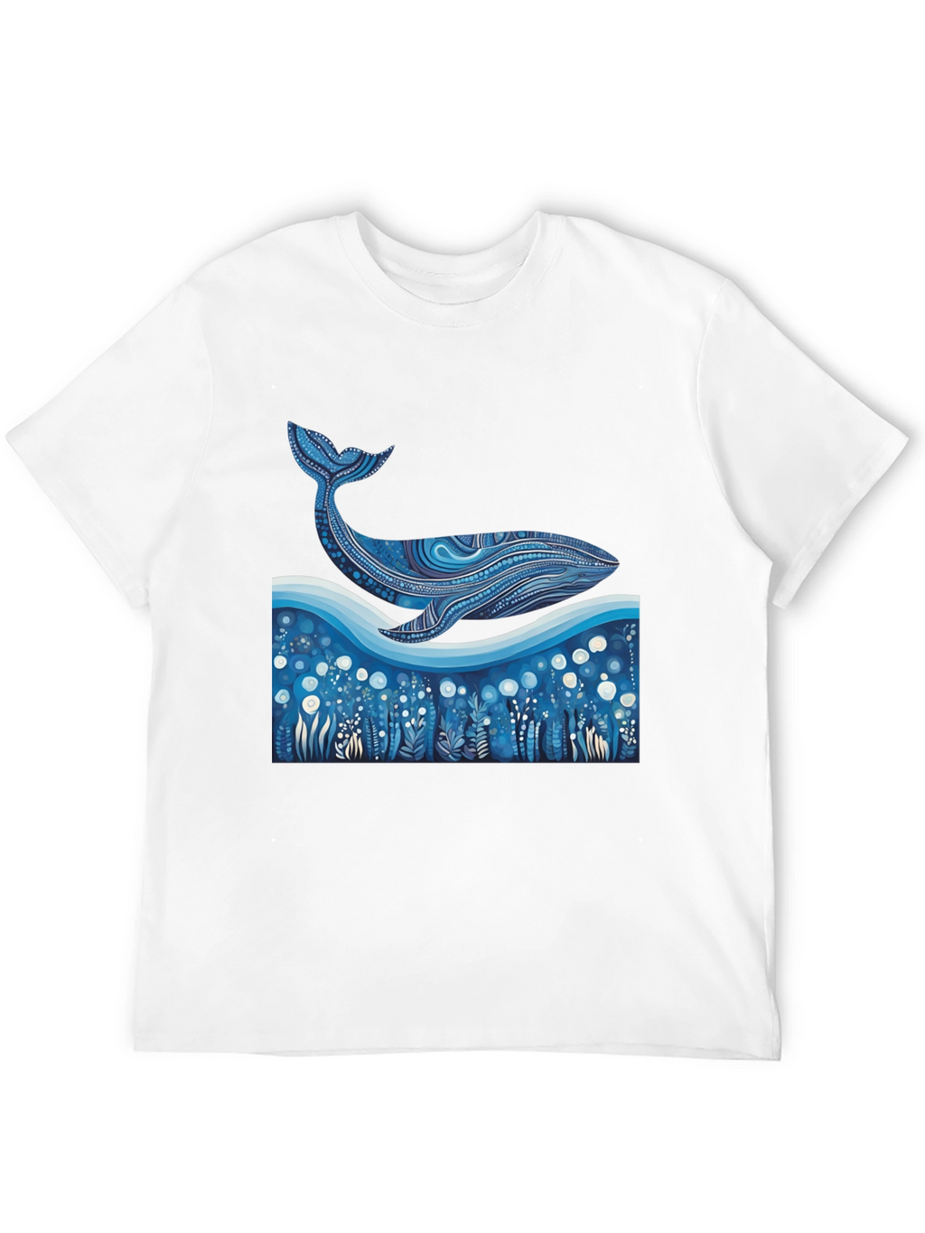 Whale Graphic Tee - Unique Ocean Art Print