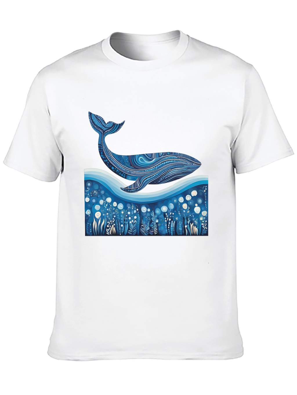Whale Graphic Tee - Unique Ocean Art Print